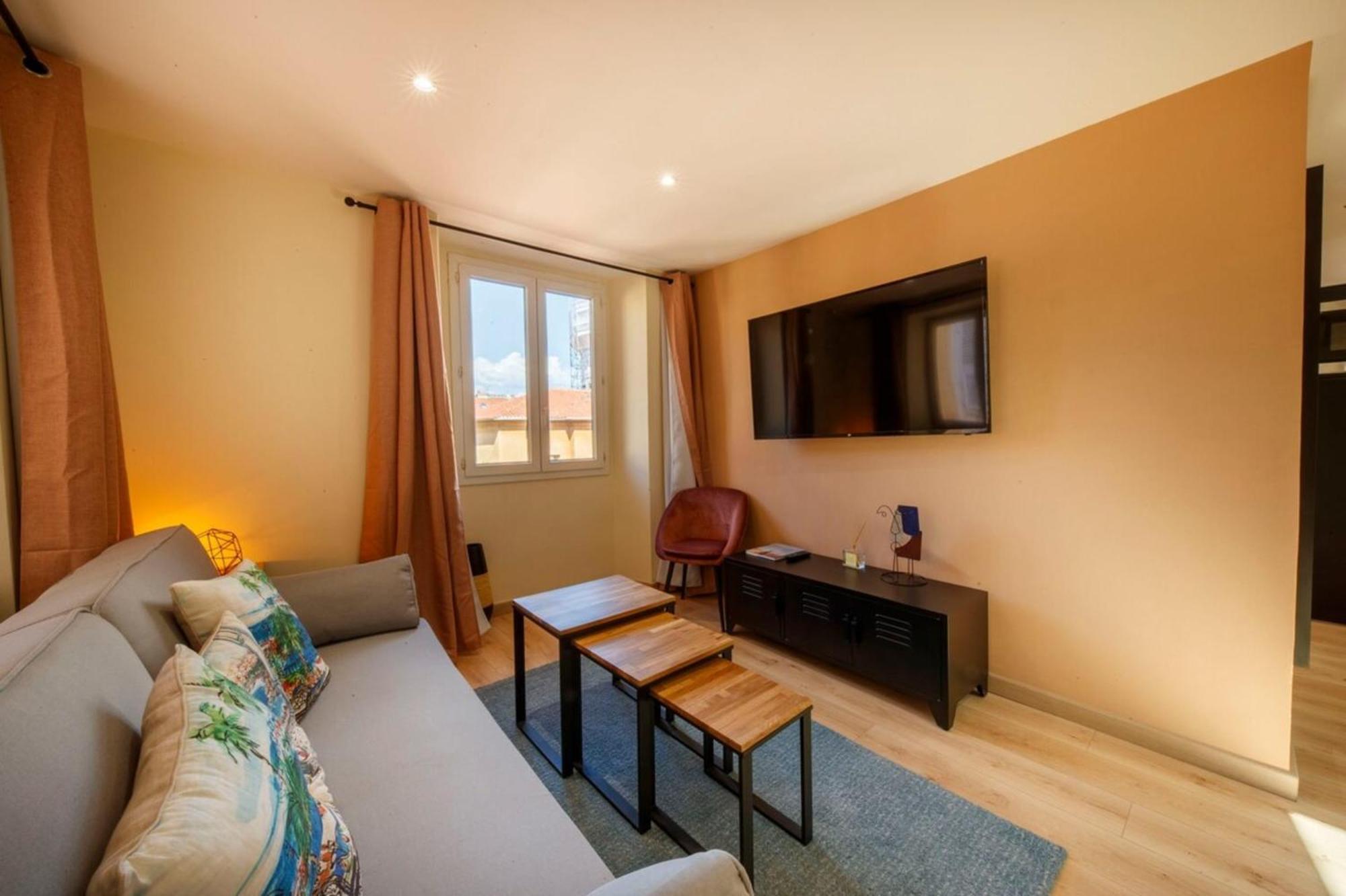 Cœur du Vieux Nice: bel appartement moderne rénové Exterior foto