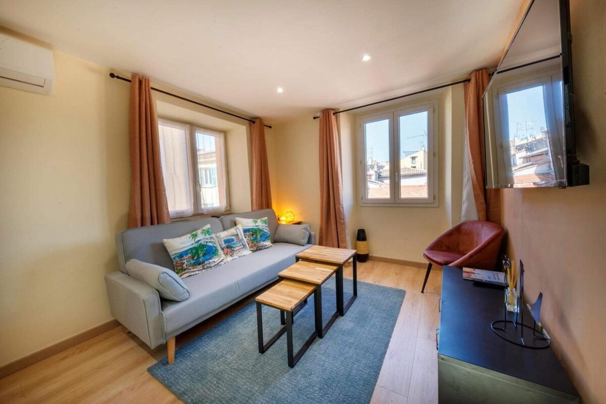 Cœur du Vieux Nice: bel appartement moderne rénové Exterior foto